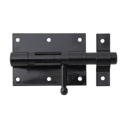 Verrou de box en acier noir 95 x 135 mm ALBERTS