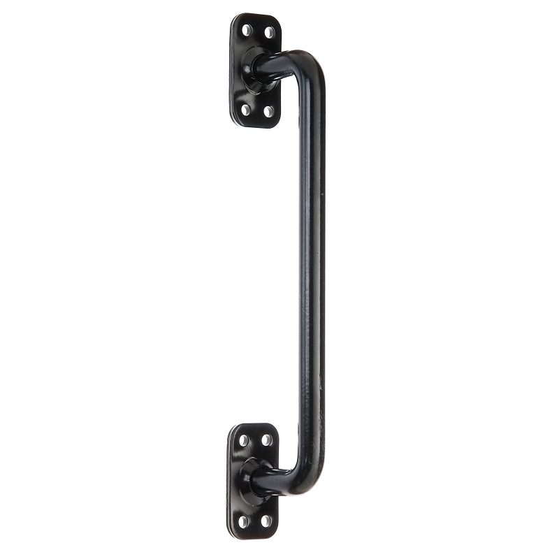 Poignée de porte droite en acier noire 275 x 32 mm ALBERTS