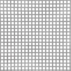 Tôle en acier avec perforations carrées 500 x 1000 x 1 mm ALBERTS
