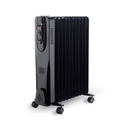 Radiateur à bain d'huile Fogo 2500 W Noir – Chaleur puissante