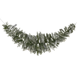 Guirlande de Noël Aspen vert enneigé Ø 45 x 180 cm
