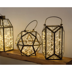 Fil illuminé argenté 100 micro LED blanc classique 4