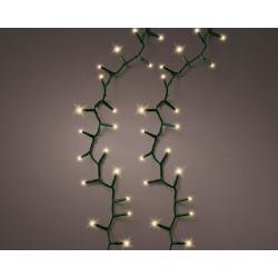 Guirlande compact intérieure et extérieure 8 fonctions 1500 LED blanc doré 34 m