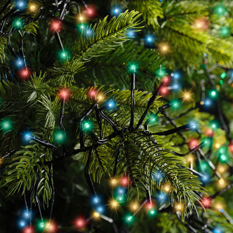 Guirlande grappe intérieure et extérieure 8 fonctions 1512 LED multicouleur 14 m