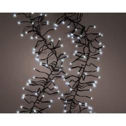 Guirlande grappe intérieure et extérieure 8 fonctions 3000 LED blanc froid 28 m