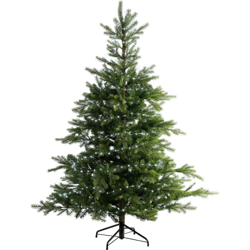 Fil illuminé argenté 240 micro LED blanc froid 11