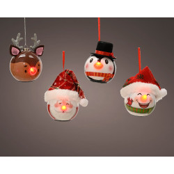 Figurine de Noël en mousse LED Ø 6