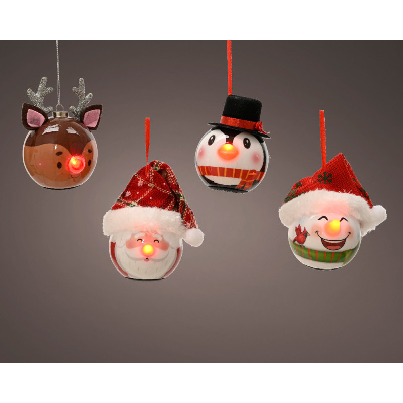 Figurine de Noël en mousse LED Ø 6