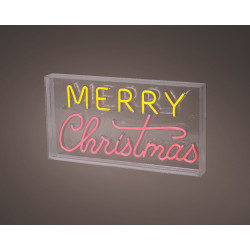 Merry Christmas néon LED multicouleur 43 x 4