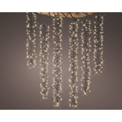 Guirlande extérieure cascade 480 LED blanc chaud 2 m LUMINEO