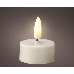 Bougie chauffe-plats LED blanc chaud Ø 3