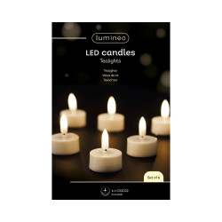 Bougie chauffe-plats LED blanc chaud Ø 3