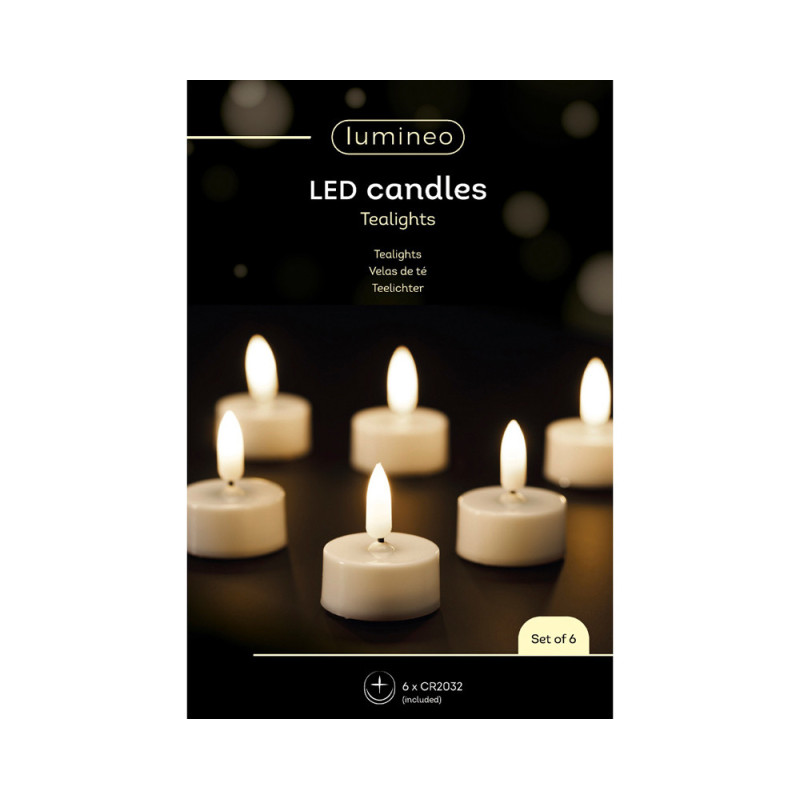 Bougie chauffe-plats LED blanc chaud Ø 3