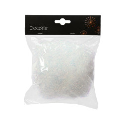 Cheveux d'ange de Noël blanc irisé DECORIS