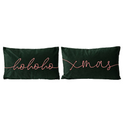 Coussin de Noël Noir 50x30cm – Ambiance Festive | DECORIS