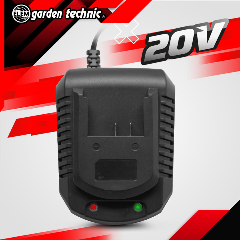 Chargeur rapide 20V ELEM GARDEN TECHNIC – Rechargez rapidement | ELEM GARDEN TECHNIC Chargeur rapide 20V ELEM GARDEN TECHNIC – Rechargez rapidement | ELEM GARDEN TECHNIC