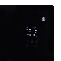 Convecteur Alutherm Verre 1500 Wi-Fi – Chauffage Intelligent | EUROM Convecteur Alutherm Verre 1500 Wi-Fi – Chauffage Intelligent | EUROM
