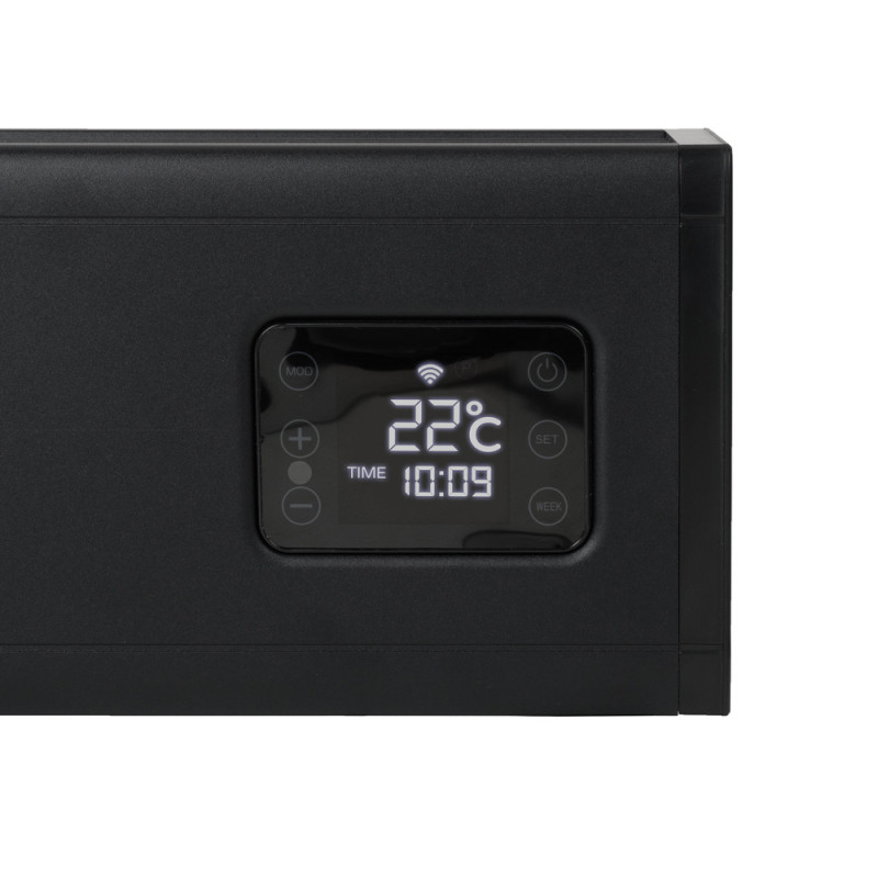 Convecteur Alutherm 2000 Wi-Fi Noir – Chauffage Intelligent Convecteur Alutherm 2000 Wi-Fi Noir – Chauffage Intelligent