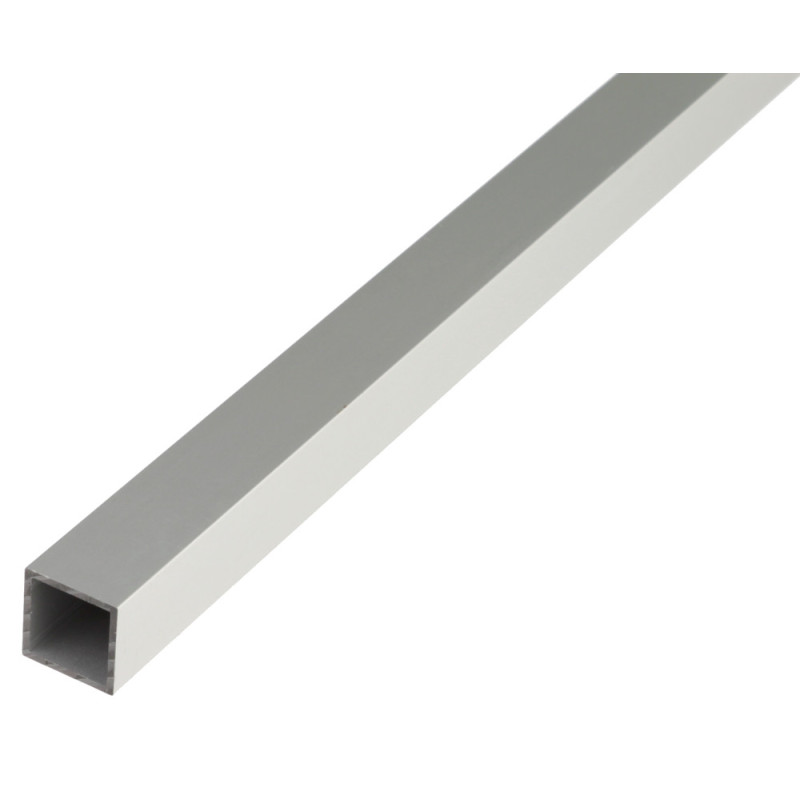 Tube carré en aluminium anodisé 15 x 15 x 1 mm 1 m ALBERTS