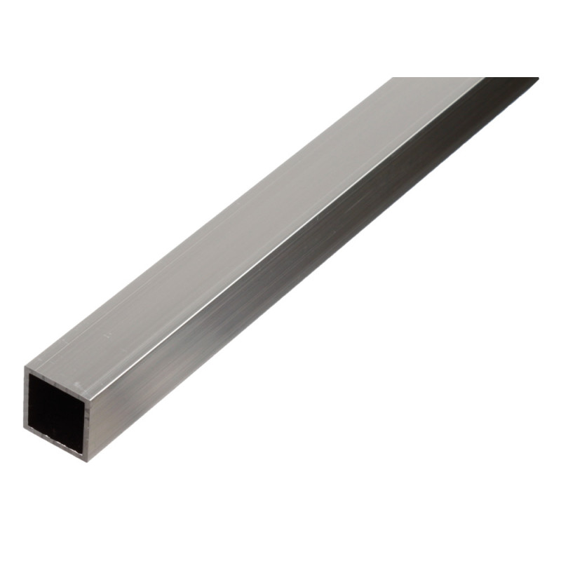 Tube carré en aluminium 10 x 10 x 1 mm 1 m ALBERTS
