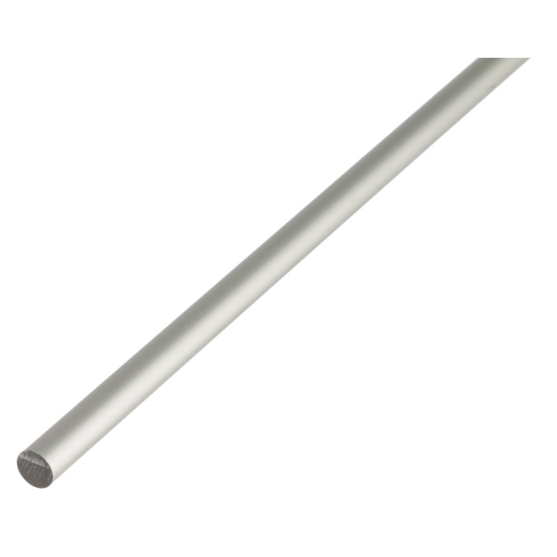Profilé rond plein en aluminium anodisé Ø 5 mm 1 m ALBERTS