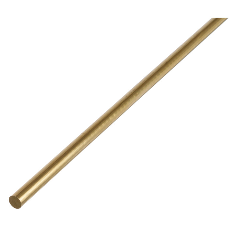 Profilé rond plein en laiton Ø 6 mm 1 m ALBERTS