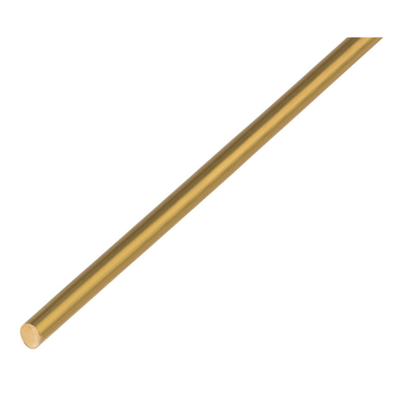 Profilé rond plein en laiton Ø 4 mm 1 m ALBERTS