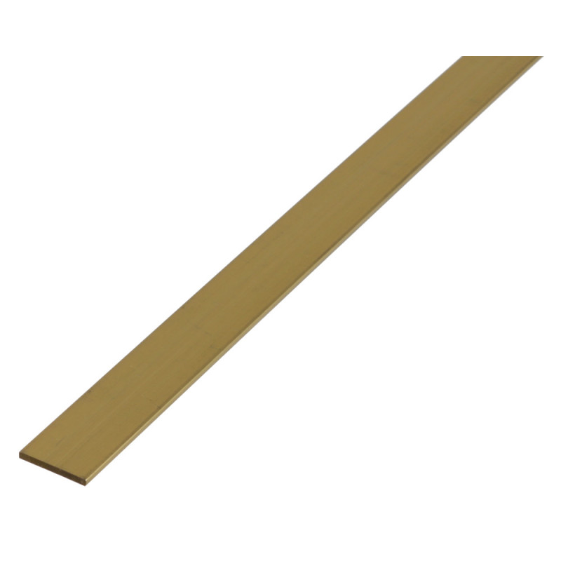 Profilé plat en laiton 10 x 2 mm 1 m ALBERTS