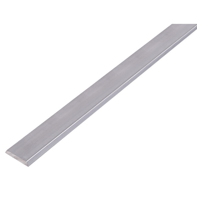 Profilé de recouvrement avec bors arrondis en aluminium 24 x 4 mm 1 m ALBERTS