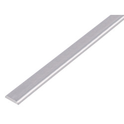 Profilé de recouvrement avec bors arrondis en aluminium 19 x 4 mm 1 m ALBERTS