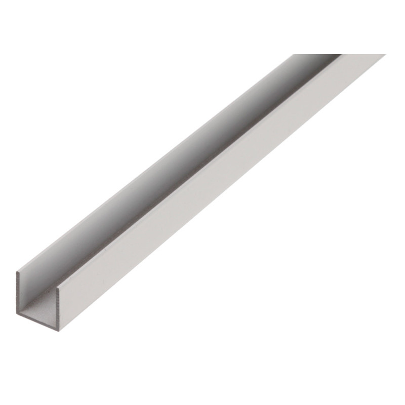 Profilé U en aluminium 10 x 10 x 1 x 8 mm 1 m ALBERTS