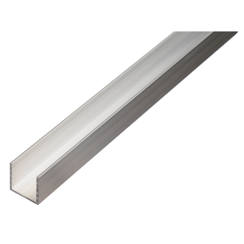Profilé U en aluminium 6 x 6 x 1 x 4 mm 1 m ALBERTS