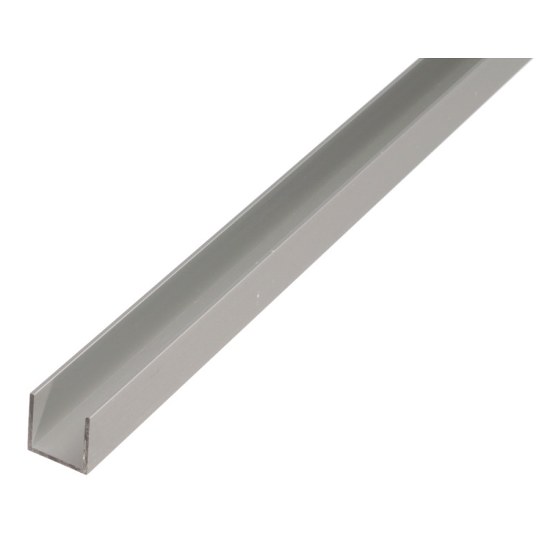 Profilé U en aluminium anodisé 10 x 8 x 1