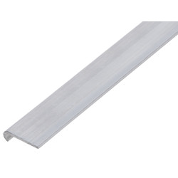 Profilé d'arrêt rond en aluminium 20 x 6 mm 1 m ALBERTS