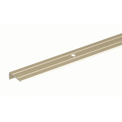 Nez de marche perçé en aluminium anodisé sable 24