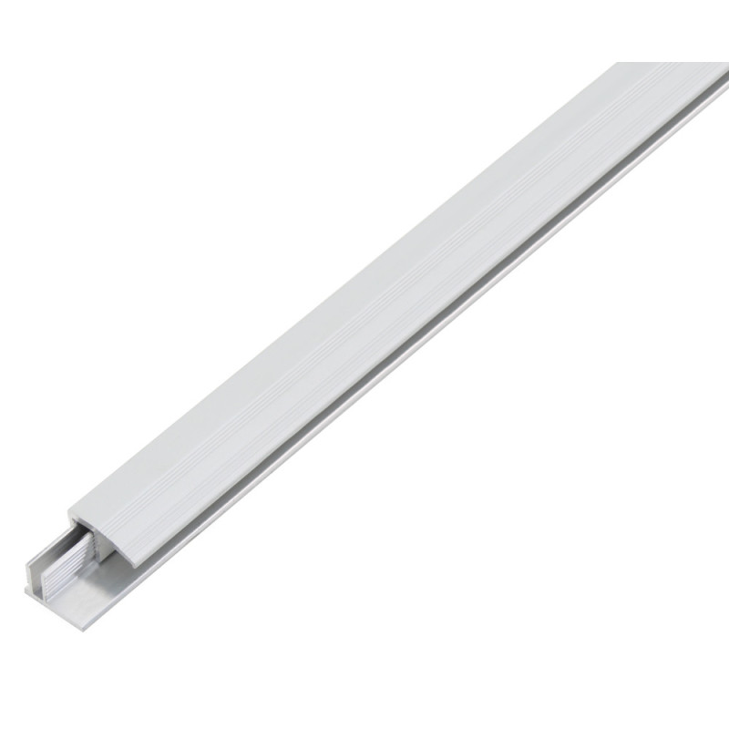 Barre de seuil Duo en aluminium anodisé argenté 22 x 13 mm 1 m ALBERTS