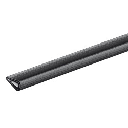 Profilé de protection en PVC pour angle noir 150 x 1 x 0
