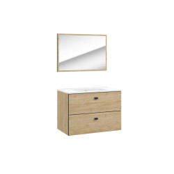Ensemble salle de bain Arte chêne 80cm AQUATRENDS – Élégance | AQUATRENDS