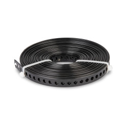 Feuilard en acier zingué noir 10 m x 12 mm ALBERTS