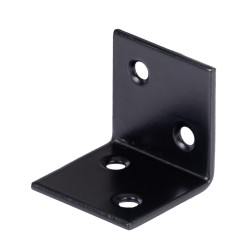 Equerre large en acier noire 30 x 30 x 30 mm ALBERTS