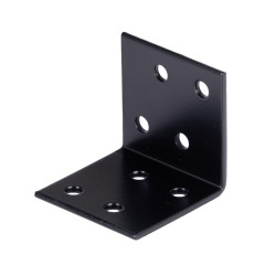 Equerre large en acier noire 40 x 40 x 40 mm ALBERTS