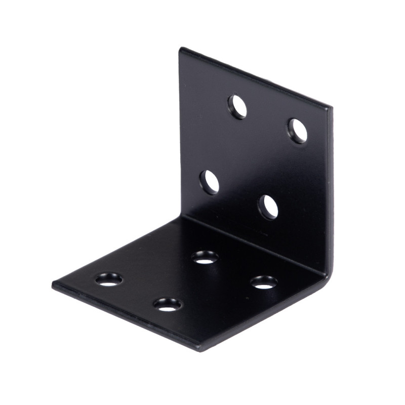 Equerre large en acier noire 40 x 40 x 40 mm ALBERTS