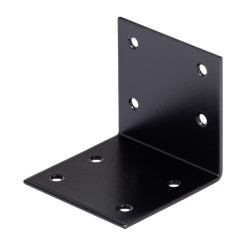 Equerre large en acier noire 60 x 60 x 60 mm ALBERTS