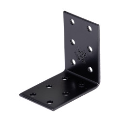 Equerre en acier noire 60 x 60 x 40 mm ALBERTS