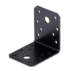 Equerre en acier noire 70 x 70 x 55 mm ALBERTS