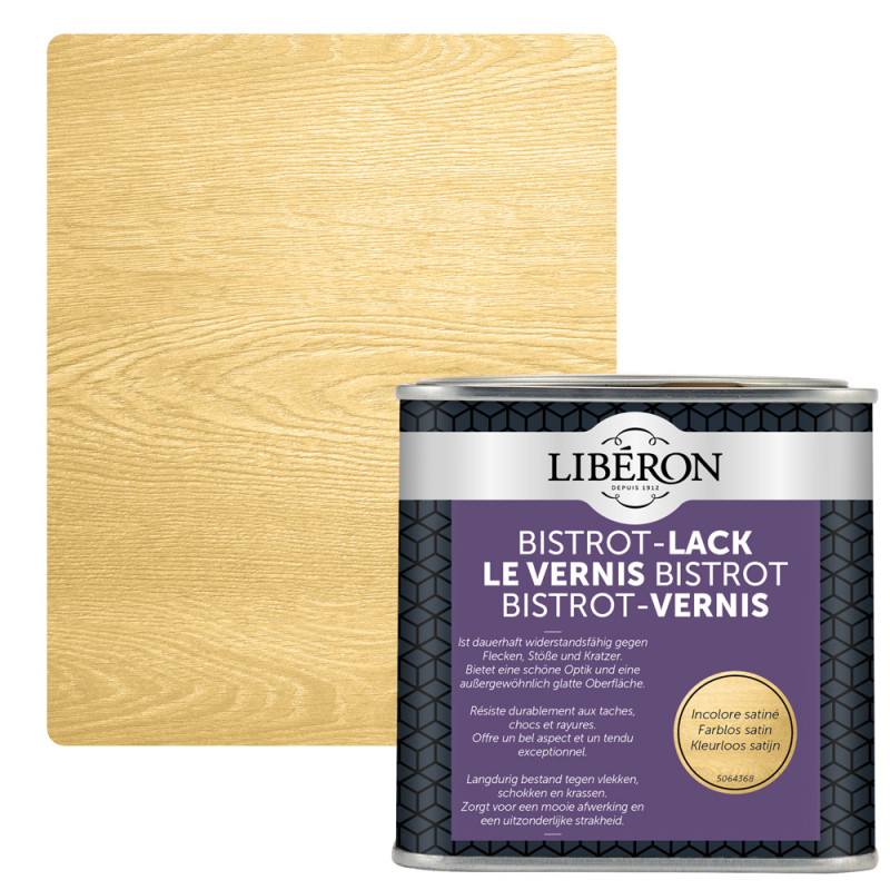 Vernis pour meubles Bistrot incolore satiné 0,5 L LIBERON