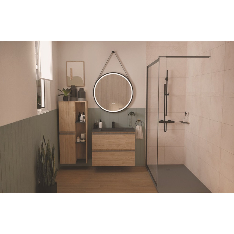 Ensemble salle de bain Ebène 80cm ONDEE – Élégance & Pratique