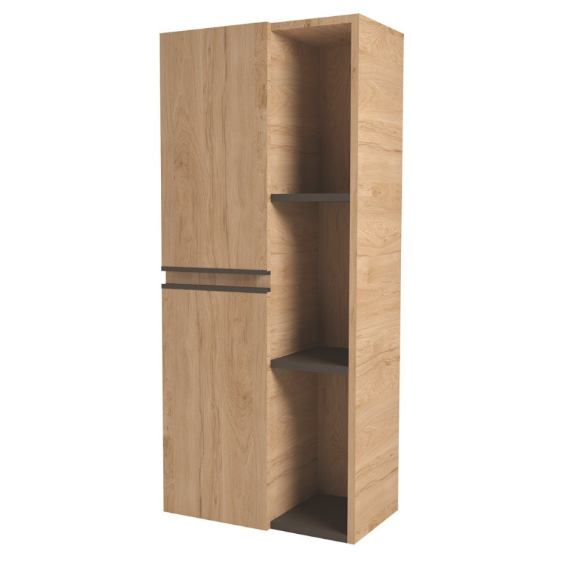 Colonne de salle de bain Ebène bois 52 cm ONDEE