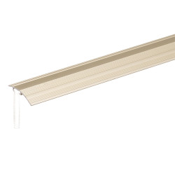 Barre de seuil avec fixation masquée en aluminium sable 38 x 1