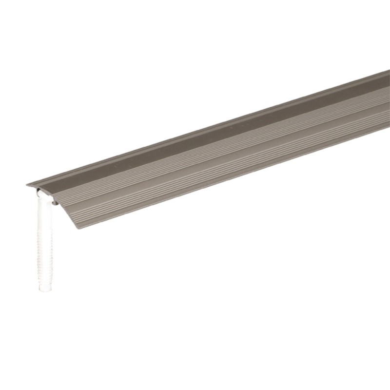 Barre de seuil avec fixation masquée en aluminium inox 38 x 1